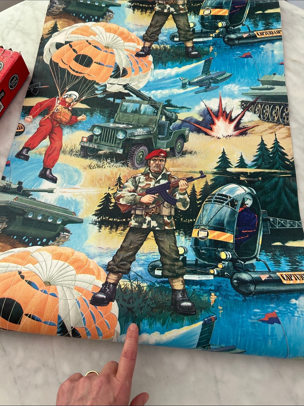Incredibly RARE G. I. Joe Vintage Wallpaper Roll